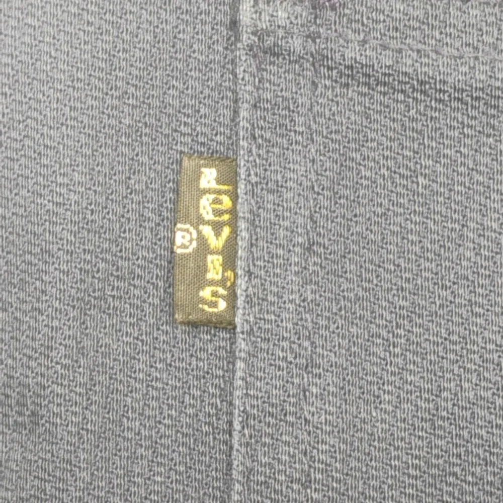 Vintage 1960s Levi's (39x29) Gold Label Star Prest‎ Blue Corduroy Pants Slacks